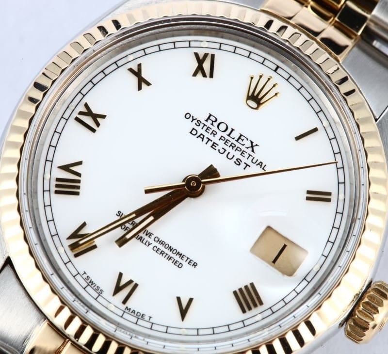 Rolex Datejust 16013 White Roman