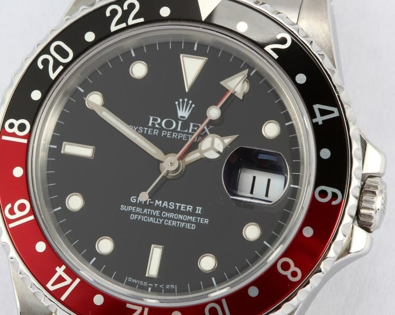 Men's Rolex GMT Master II Coke Bezel Model 16710