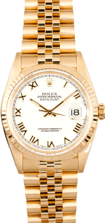 18K Rolex DateJust 16238