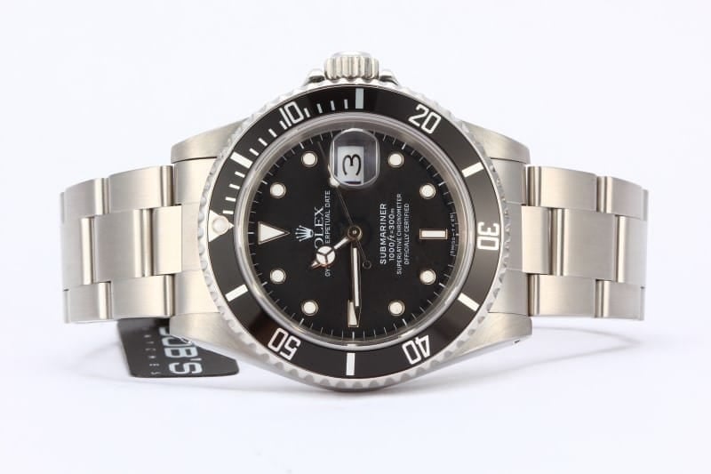 Used Rolex Submariner 16610 w/ Black Dial