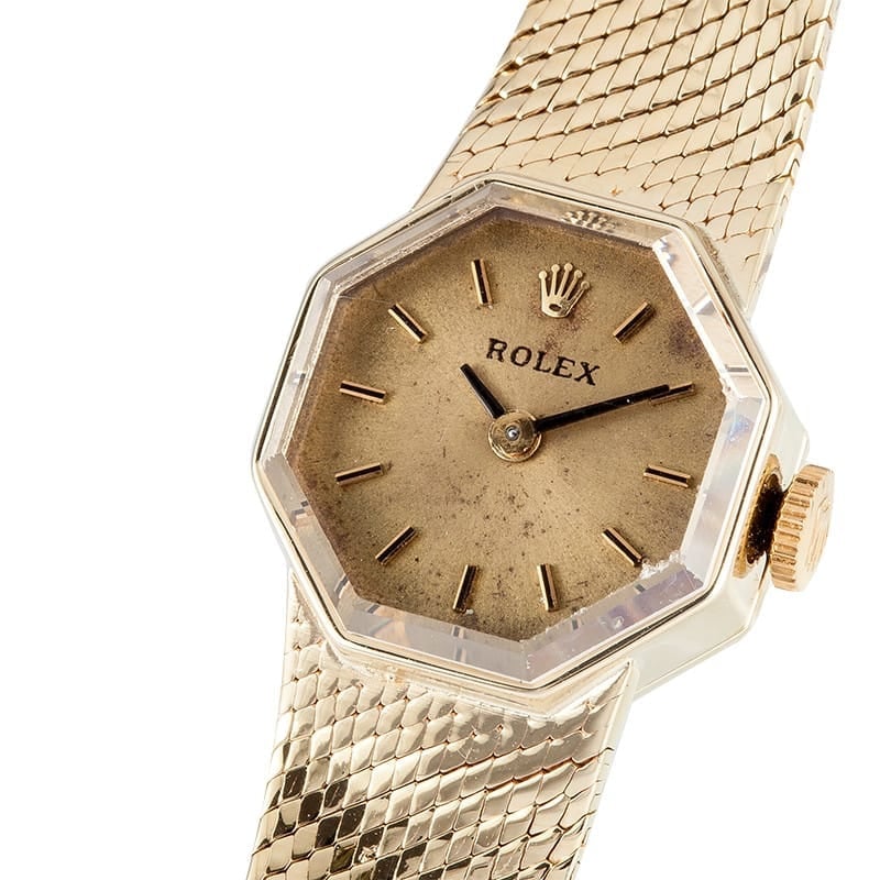 14K Ladies Rolex Cocktail Watch