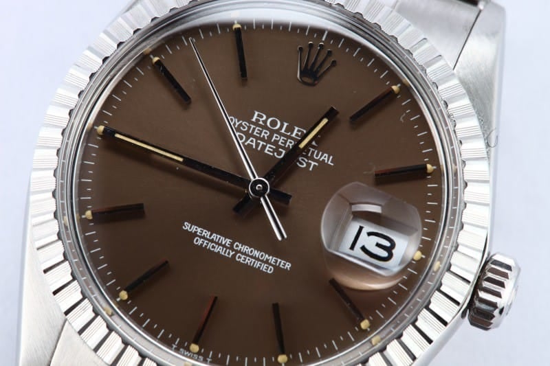 Mens Rolex Datejust 16030 Bronze Dial