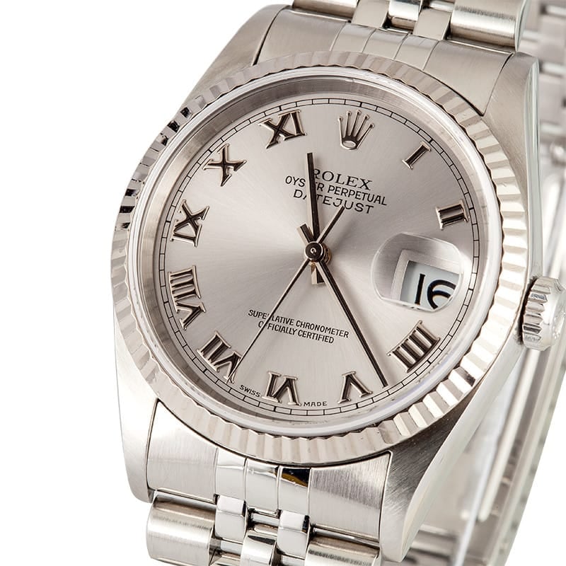 Rolex Steel & White Gold Datejust 16234