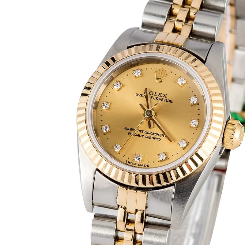 Ladies Diamond Rolex Oyster Perpetual