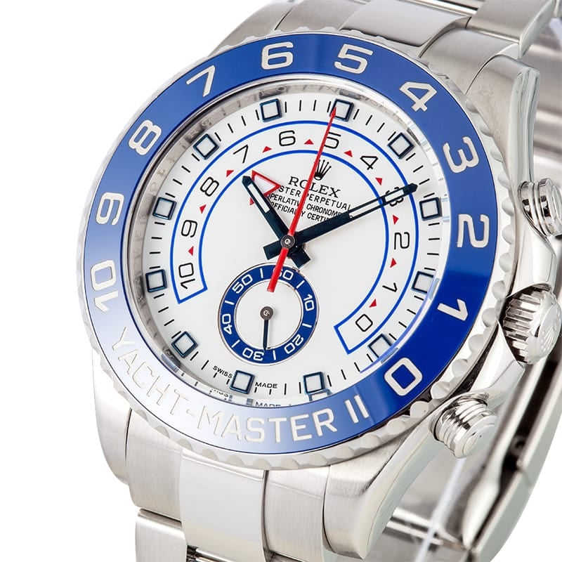 Rolex Stainless Yachtmaster II 116680 Blue