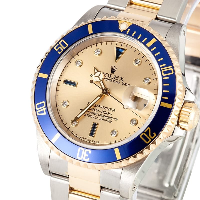 Serti Submariner Rolex 16613