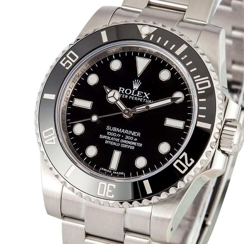 Submariner Rolex Ceramic No Date 114060