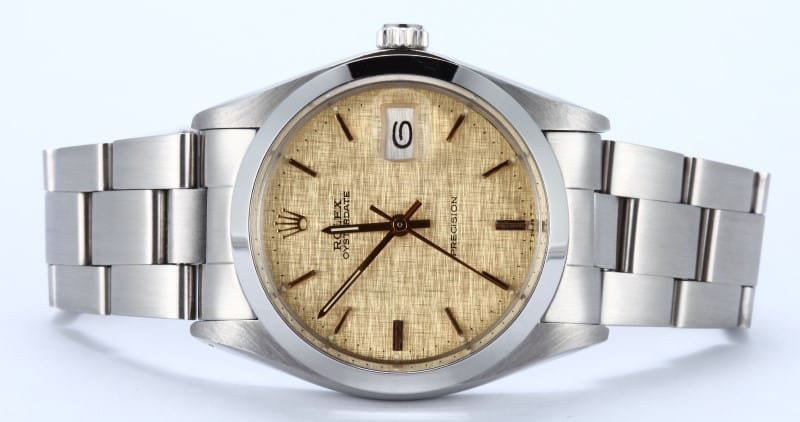 Rolex Oyster Date 6694 Champagne Linen Dial