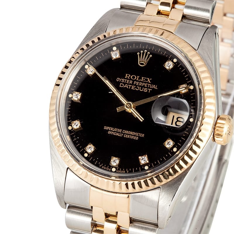 PreOwned Rolex Diamond Datejust 16013 - FREE Shipping.