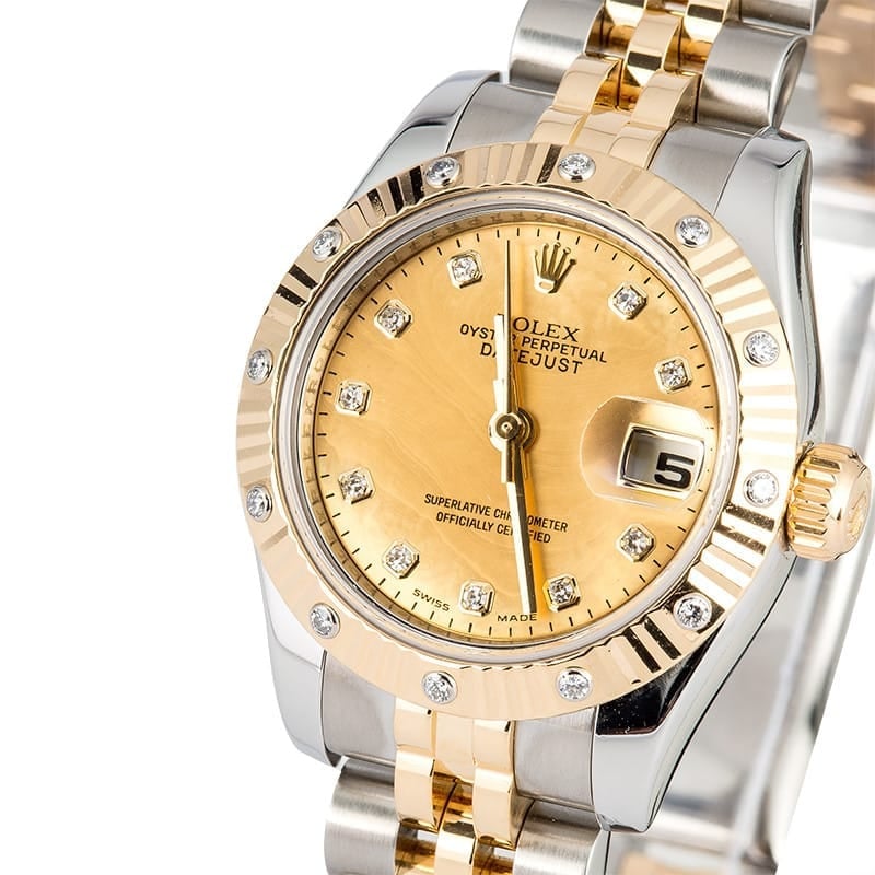 Ladies Datejust 179313 Diamond Mother Of Pearl