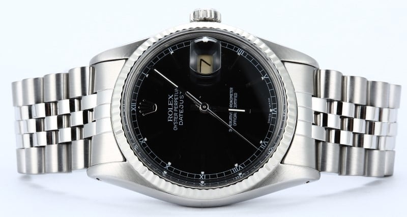 Rolex Datejust 16014 Black Index Dial