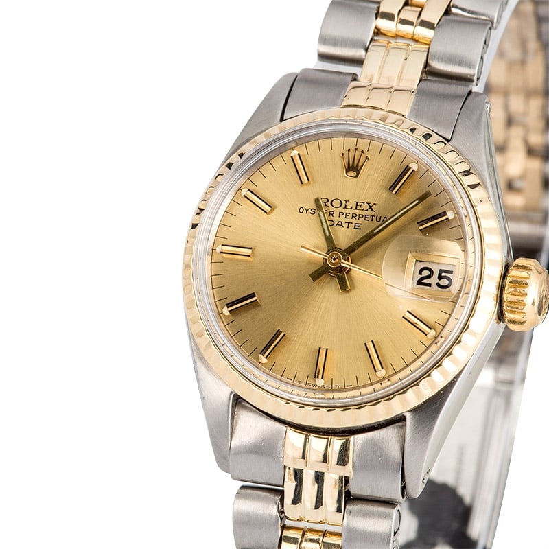 Vintage Ladies Rolex Date 6517 Two-Tone