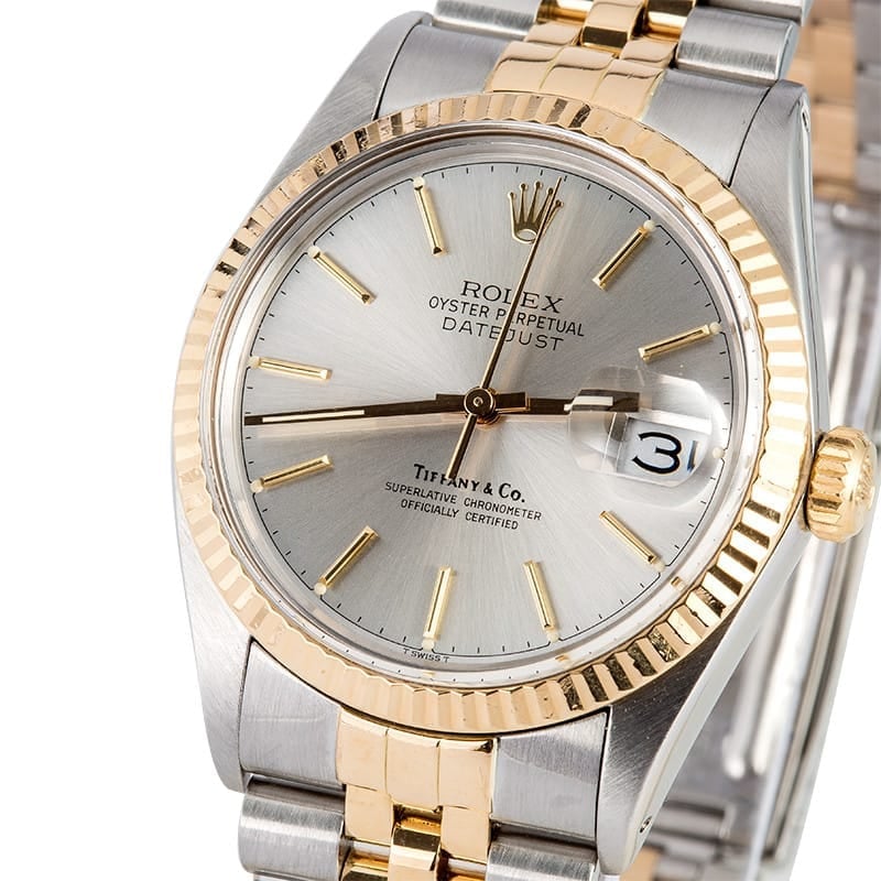 Rolex Datejust 16013 Two Tone Silver Dial
