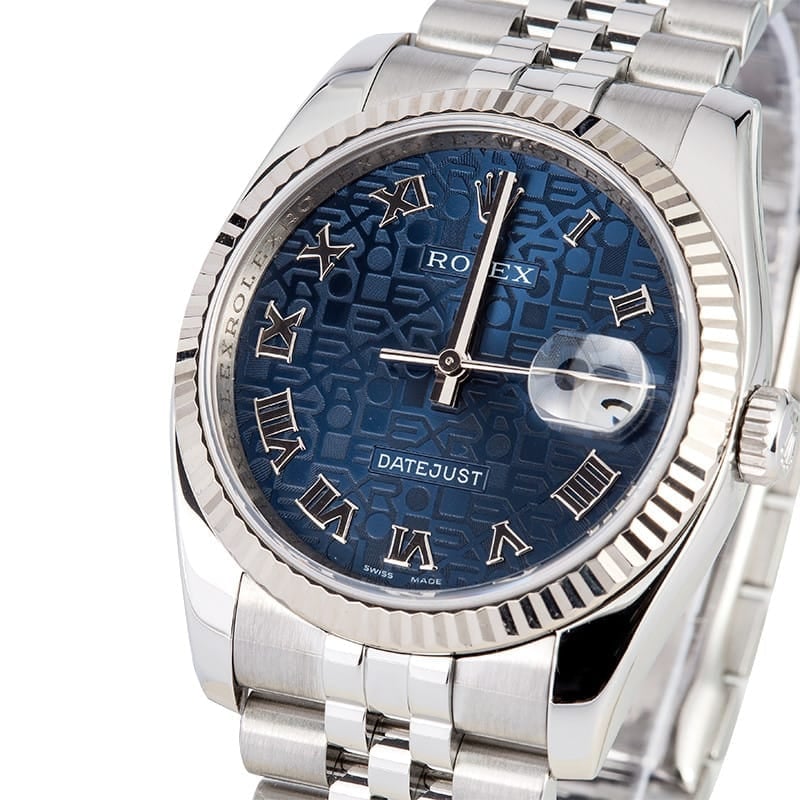 Rolex Datejust 116234 Blue Roman Jubilee