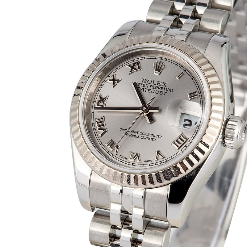 Rolex Ladies Datejust 179174 Silver Roman