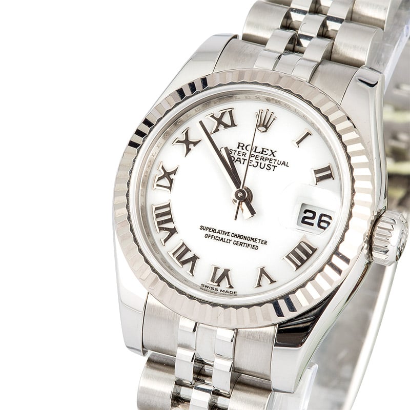 Rolex Ladies Datejust 179174 White Roman