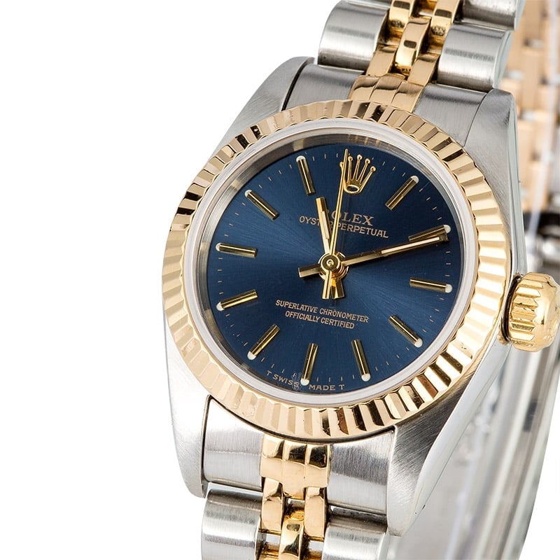 Ladies Rolex Oyster Perpetual 67193 Certified Pre-Owned