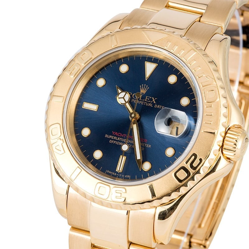 TT Yellow Gold Blue Dial 16628