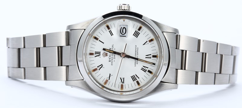 Rolex Date 15000 White Dial