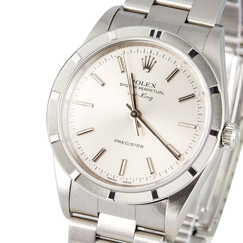 Rolex Air-King 14010 Silver Index Dial