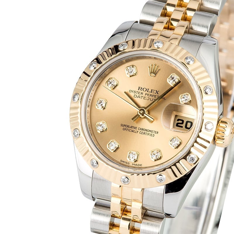 Rolex Lady-Datejust 179313 Diamond Champagne