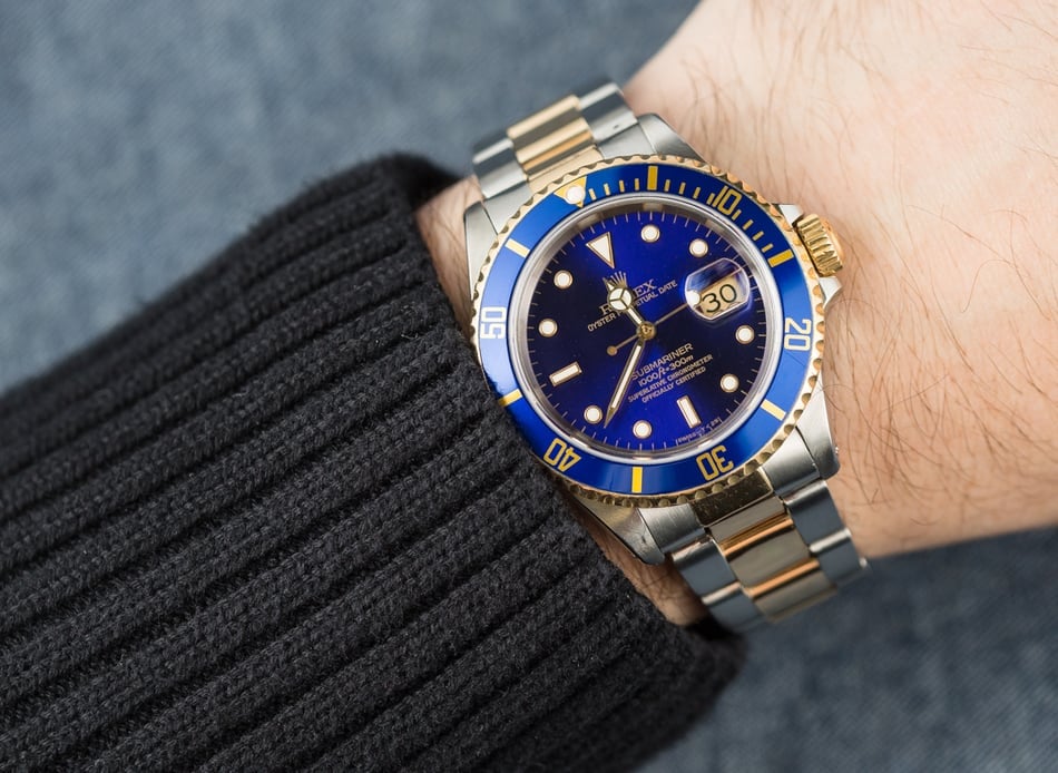 Rolex Submariner Blue Dial 16613 Certified Pre-Owned