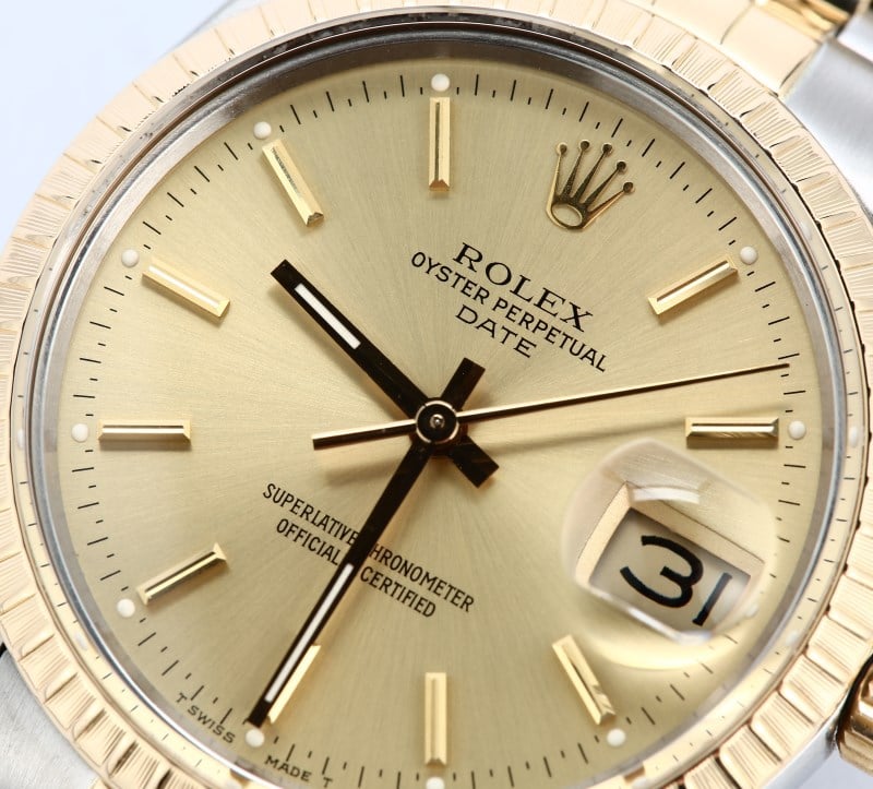 Rolex Date 15053 Champagne