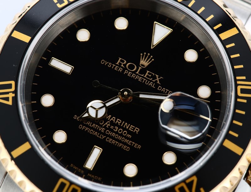 Rolex Submariner 16613 100% Authentic Black