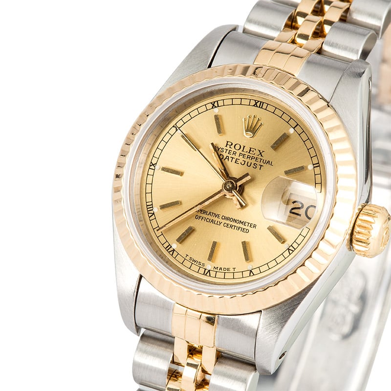 Rolex Lady-Datejust 69173 Champagne Certified Pre-Owned