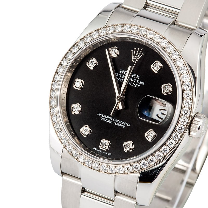 Rolex Datejust 116244 Black Diamond Dial