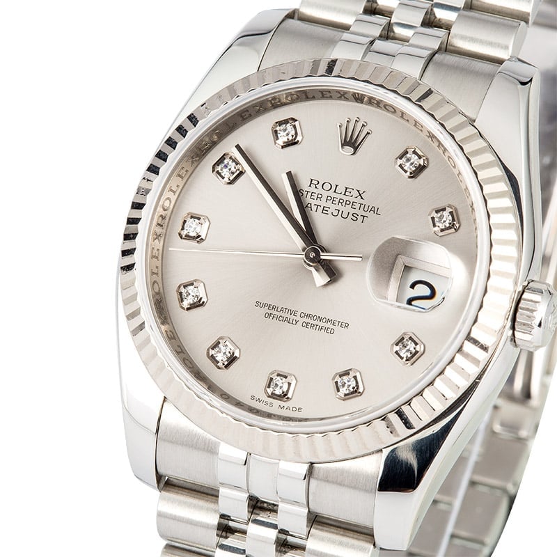 Rolex Datejust Stainless 116234 Diamond Dial