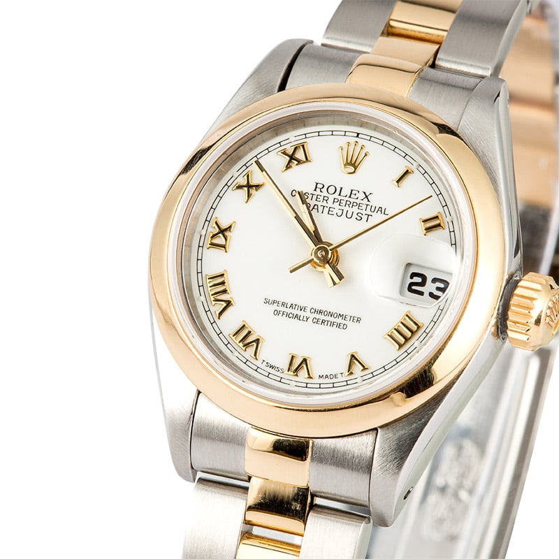 Rolex Ladies Datejust 69163 White Roman