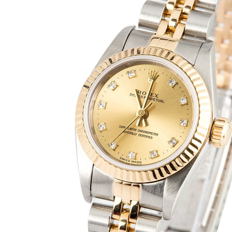 Ladies Oyster Perpetual 79163 Diamond Dial