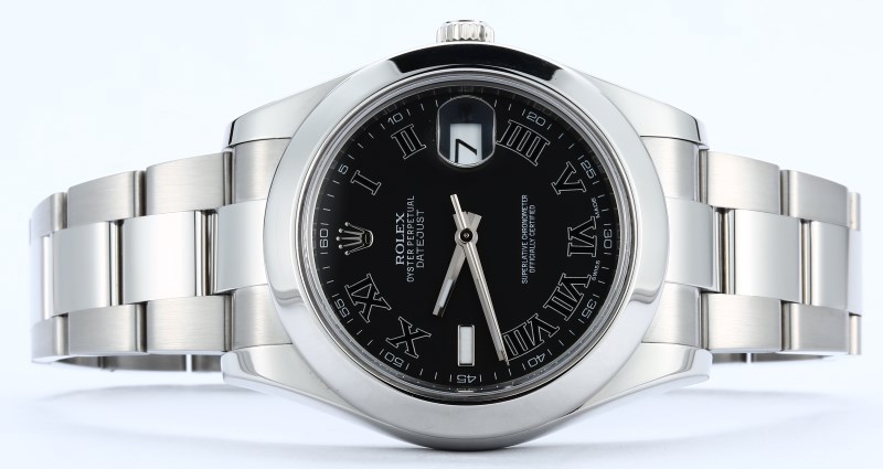 Rolex Datejust 116300 Black Roman Dial