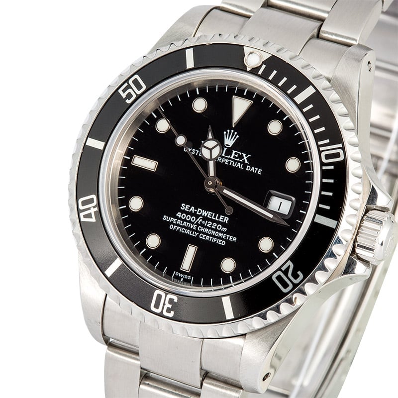 Rolex Sea-Dweller 16600 Black 100% Authentic