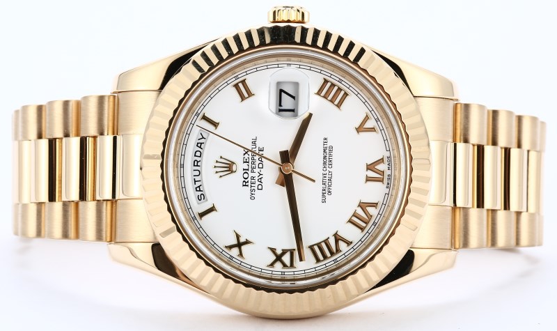 Rolex 41MM Day Date 218238 White Roman