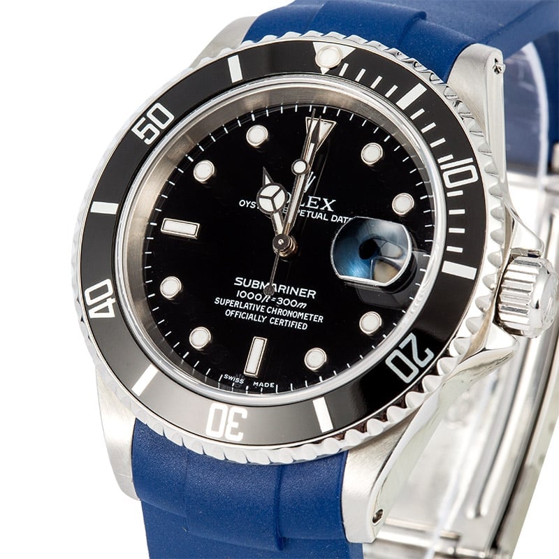 Rolex Submariner 16610 Rubber Strap