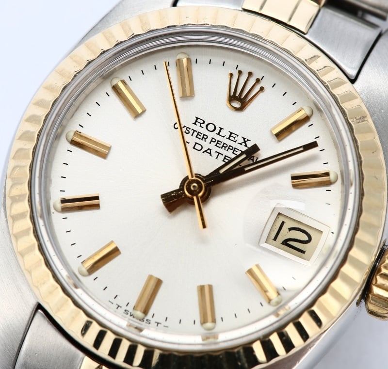 Rolex Vintage Ladies Date 6917 Silver Dial