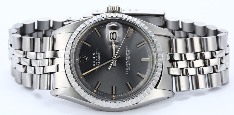 Rolex Vintage Datejust 1603 Slate Dial