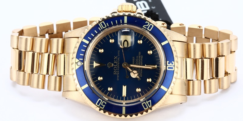 Rolex Vintage Submariner 1680 Yellow Gold