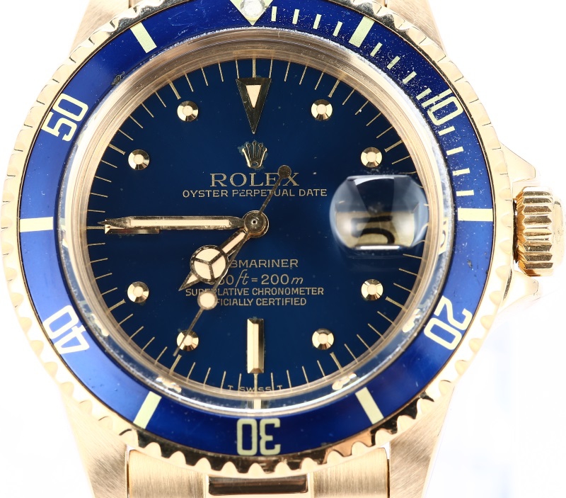 Rolex Vintage Submariner 1680 Yellow Gold