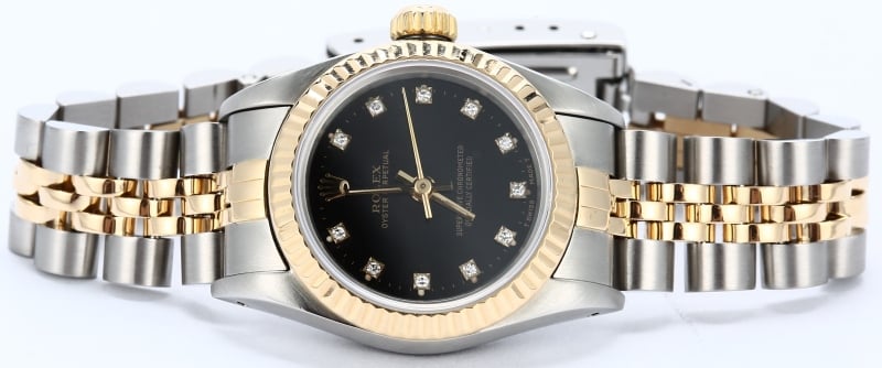 Rolex Ladies Oyster Perpetual 67193 Diamond