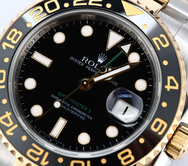 Rolex GMT Master II Two-Tone 116713 Ceramic Bezel