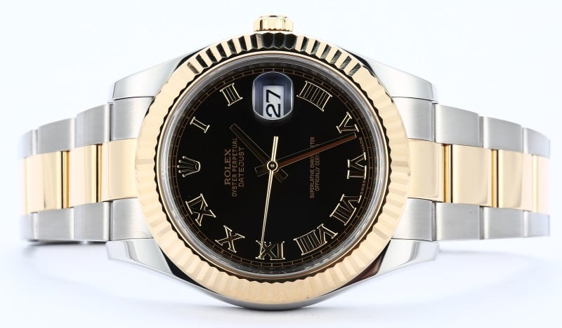 Rolex Datejust 116333 Black Roman Dial