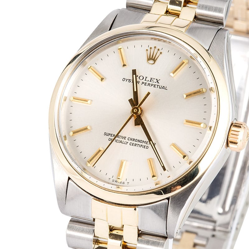 Vintage Rolex Oyster Perpetual 1002 Two Tone Jubilee