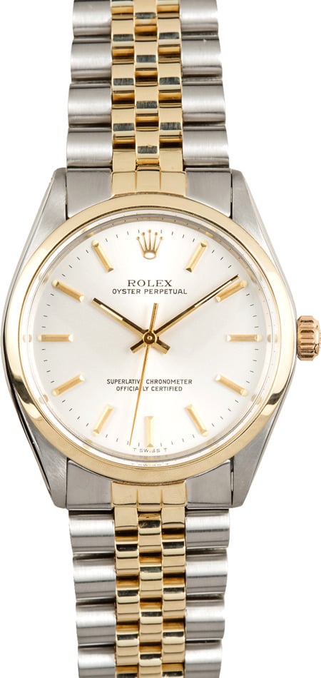 classic oyster rolex two tone