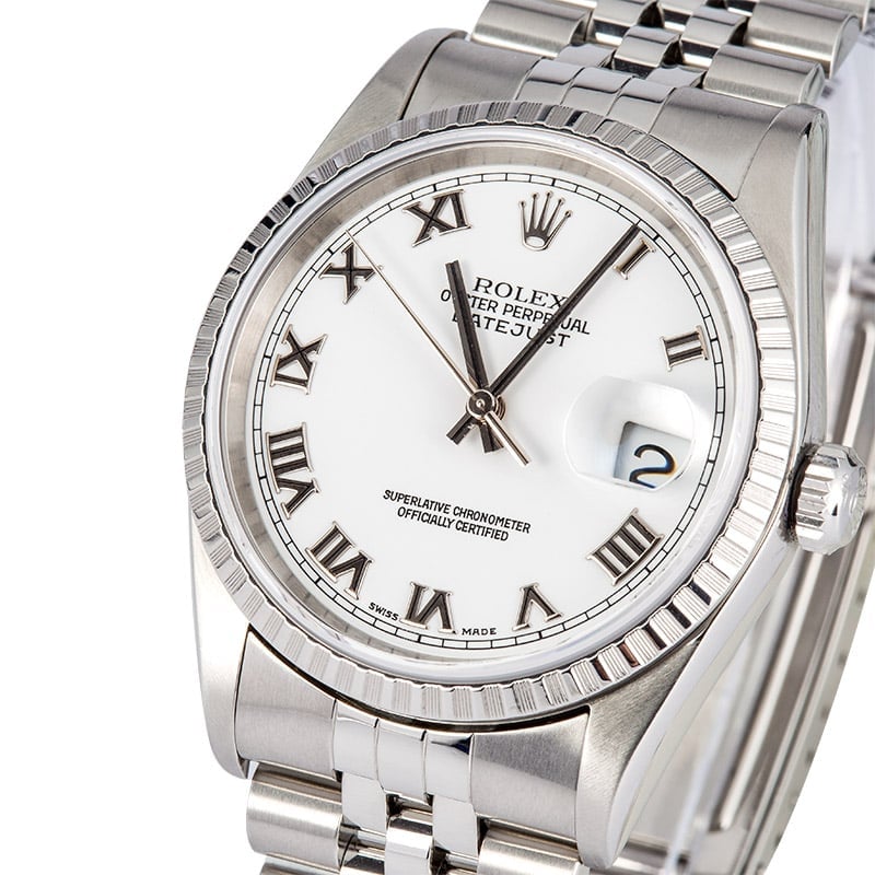 Rolex Steel Men's Datejust 16220 Certified Pre-Owned