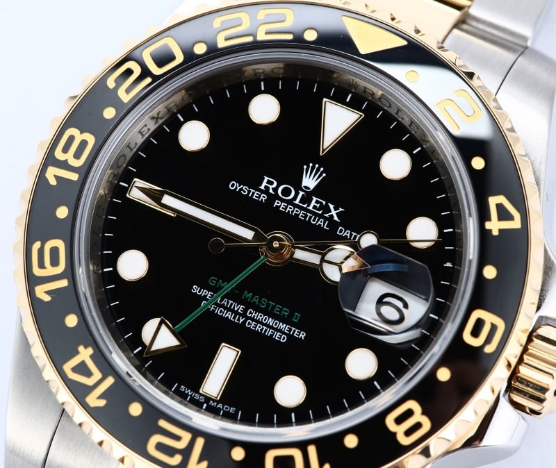 Rolex GMT Master II Steel and Gold 116713 Certified Pre-Owned