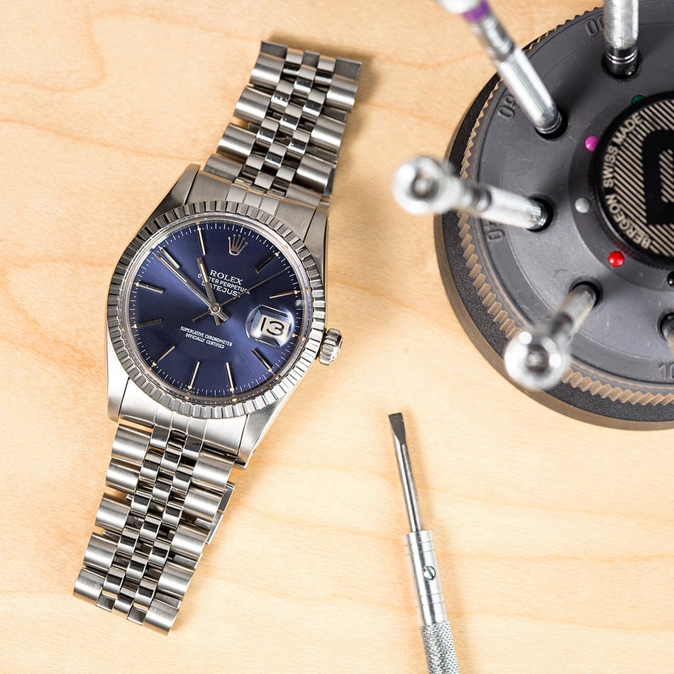 Rolex Datejust Stainless Steel 16030 Blue