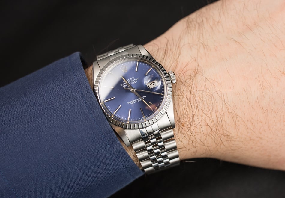 Rolex Datejust Stainless Steel 16030 Blue